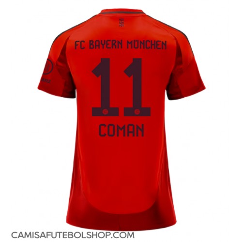 Camisa de time de futebol Bayern Munich Kingsley Coman #11 Replicas 1º Equipamento Feminina 2024-25 Manga Curta